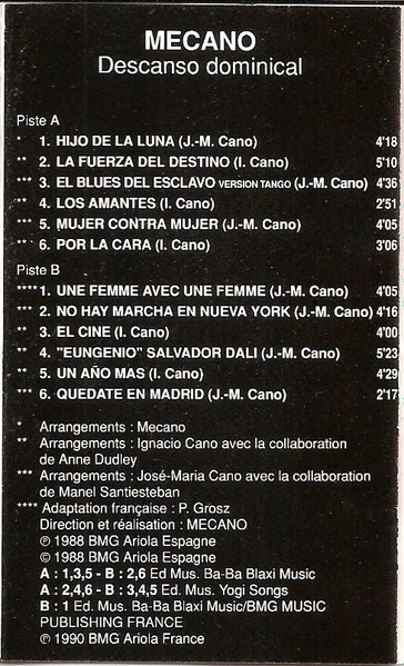 411-160-mecano-descanso-dominical-cass-album-sam-le-disquaire