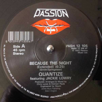 Quantize Featuring Jackie Lowry / Quantize Featuring Damien Paule-0